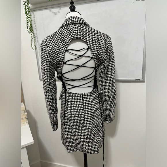 Zara open back tweed blazer dress - Picture 6 of 6